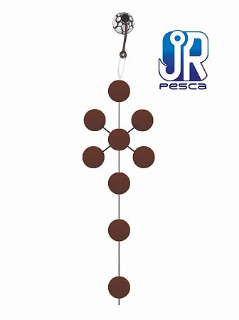 Manhoso Cruzado bolinha 9mm JR Pesca